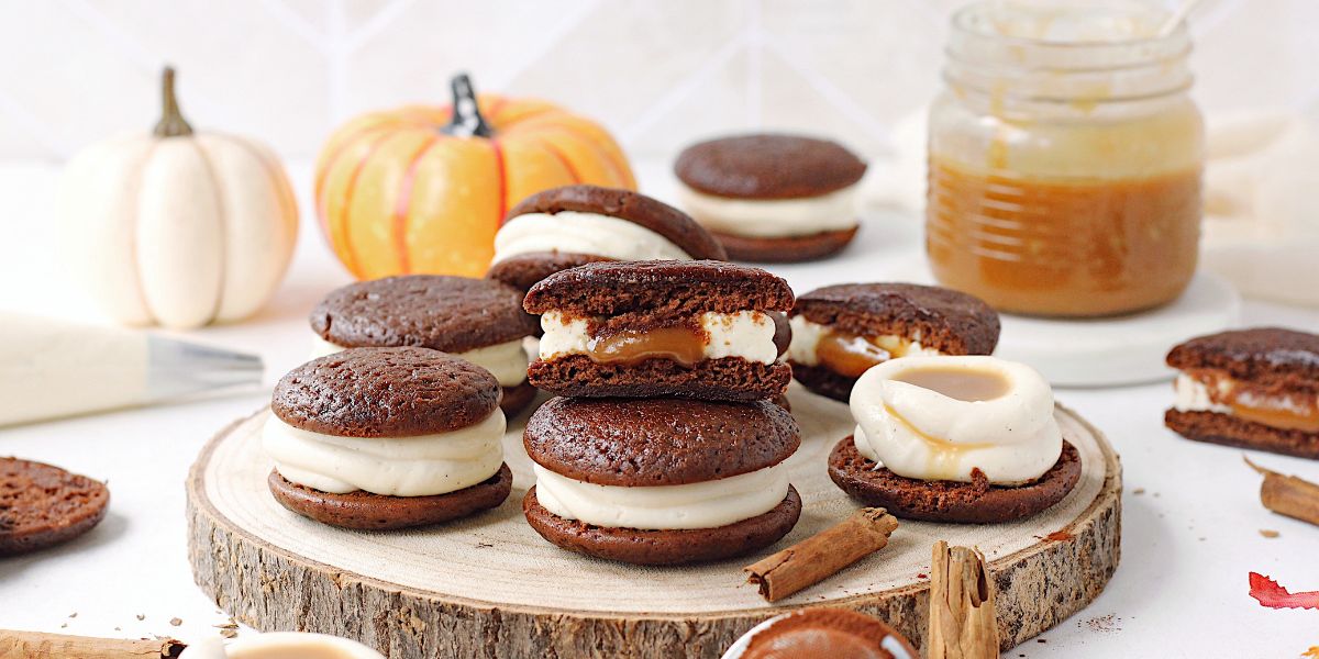whoopie pies med pumpkin spice oppskrift