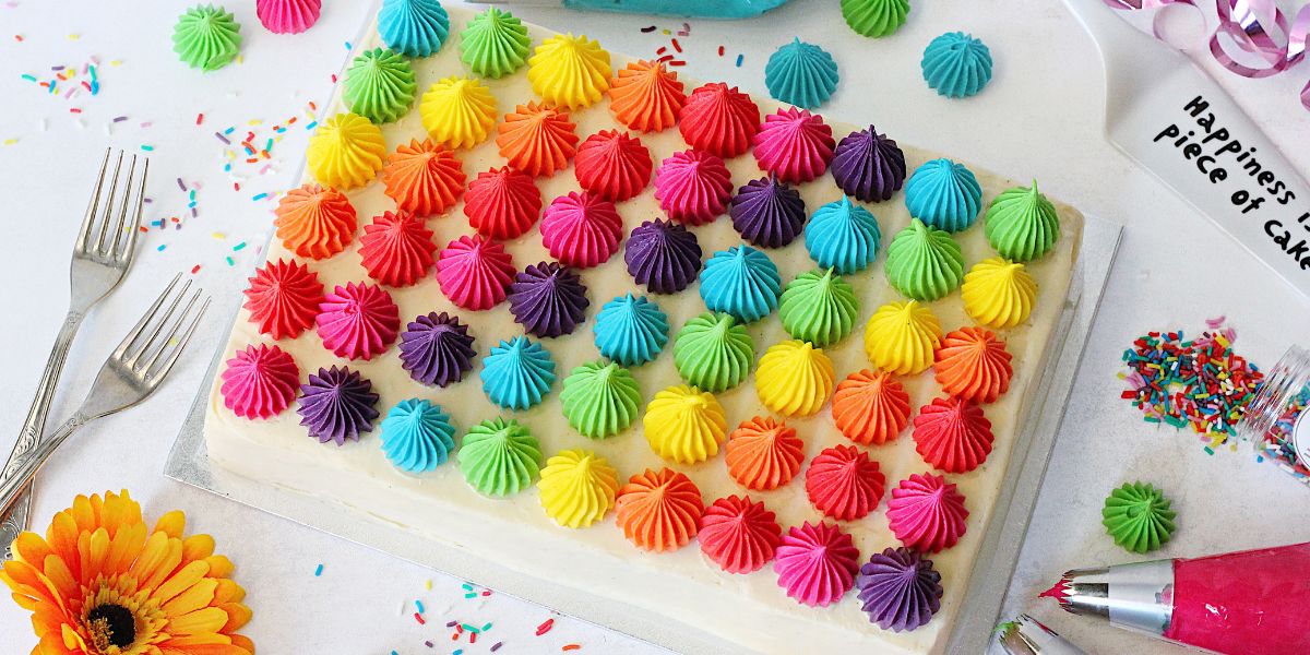 funfetti regnbuekake