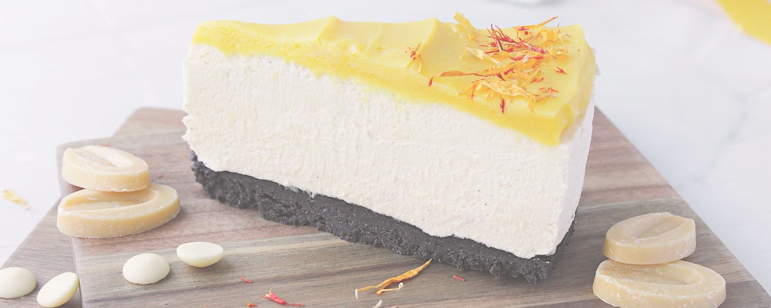 ostekake med pasjonsfrukt