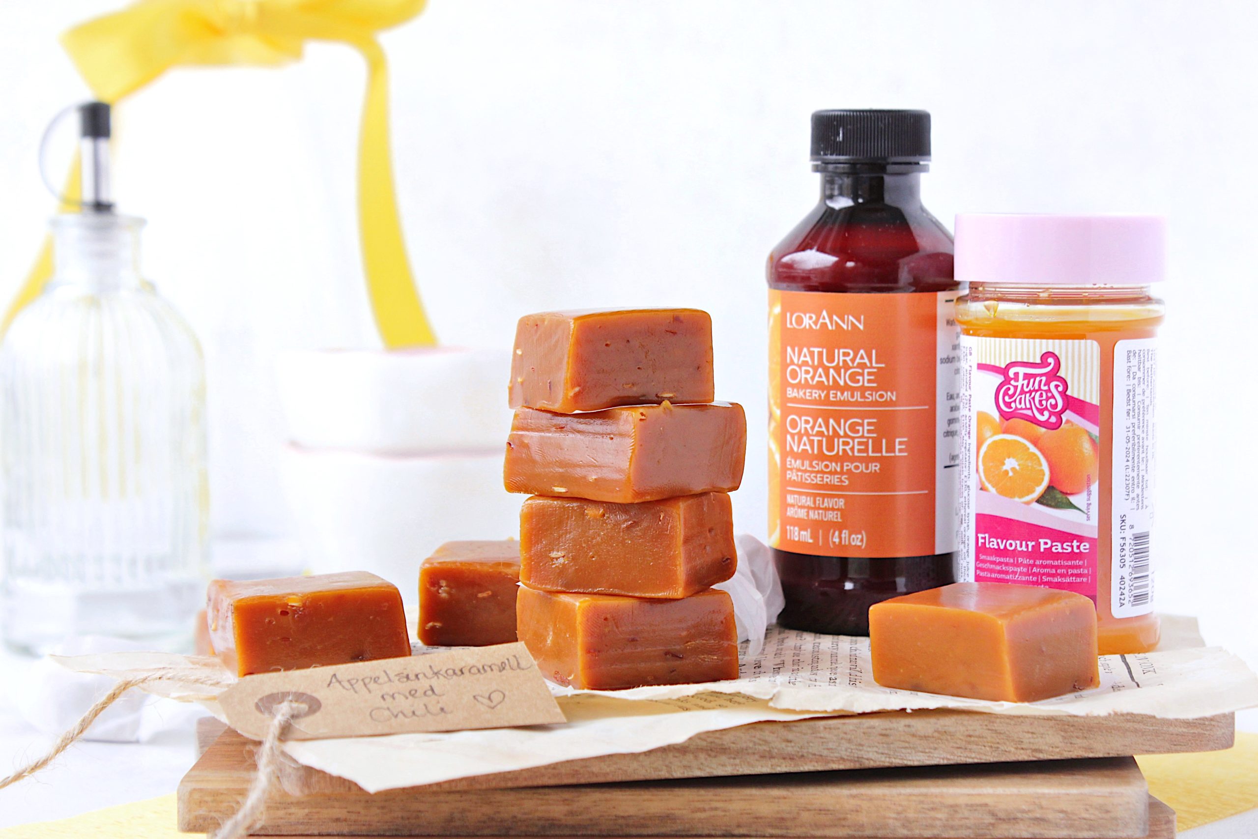 Oppskrift på fløtekarameller med appelsin og chili