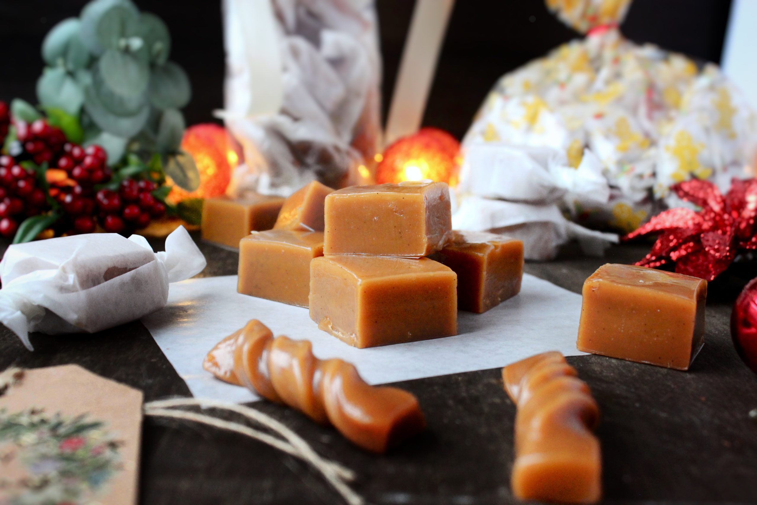 Fløtekarameller Liggende