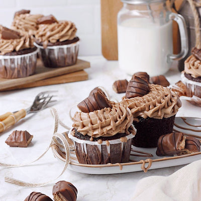 Oppskrift på Kinder Bueno cupcakes