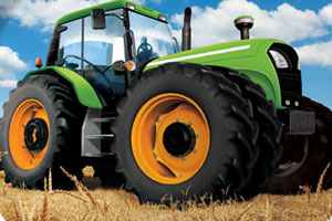 Bondegård og traktor bursdag