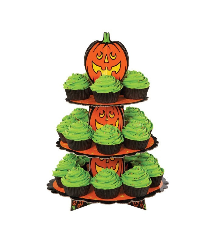 Wilton Stativ i papp, svart -Gresskar- 3 etasjer