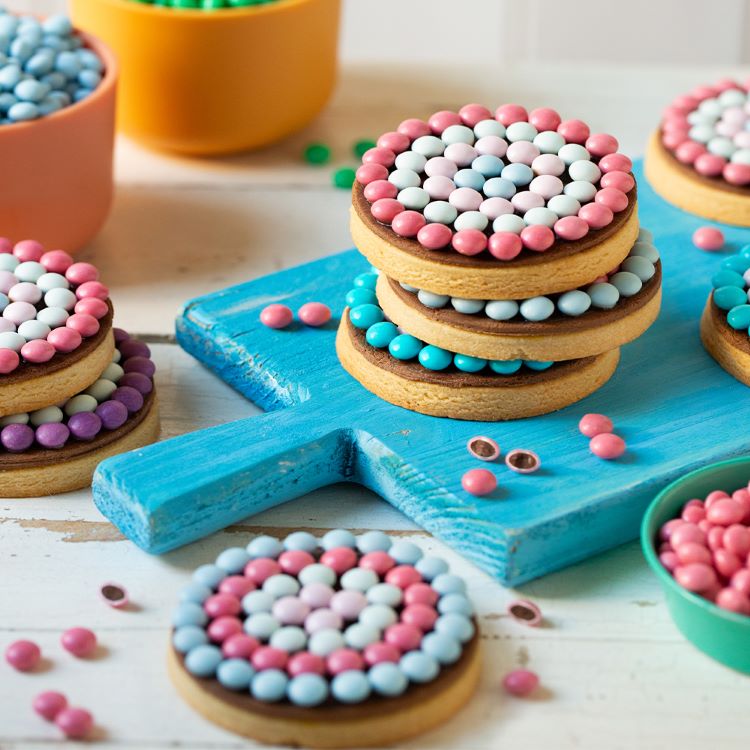 Sjokoladelinser, regnbuefarger 1kg, Decora