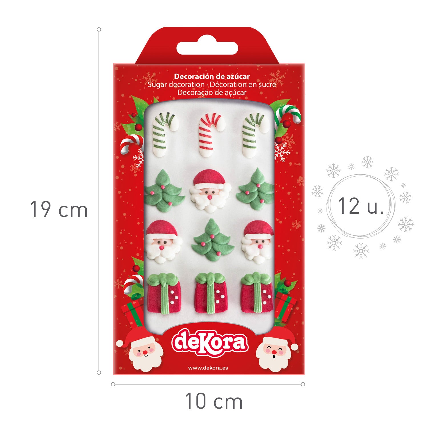 Spiselig Kakepynt - Julefigurer pk/12