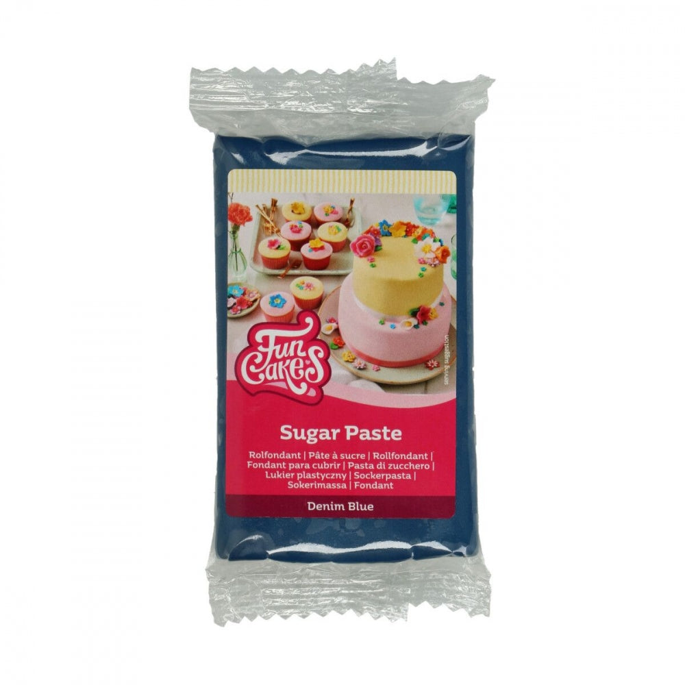 Mørk blå fondant fra FunCakes, 250g