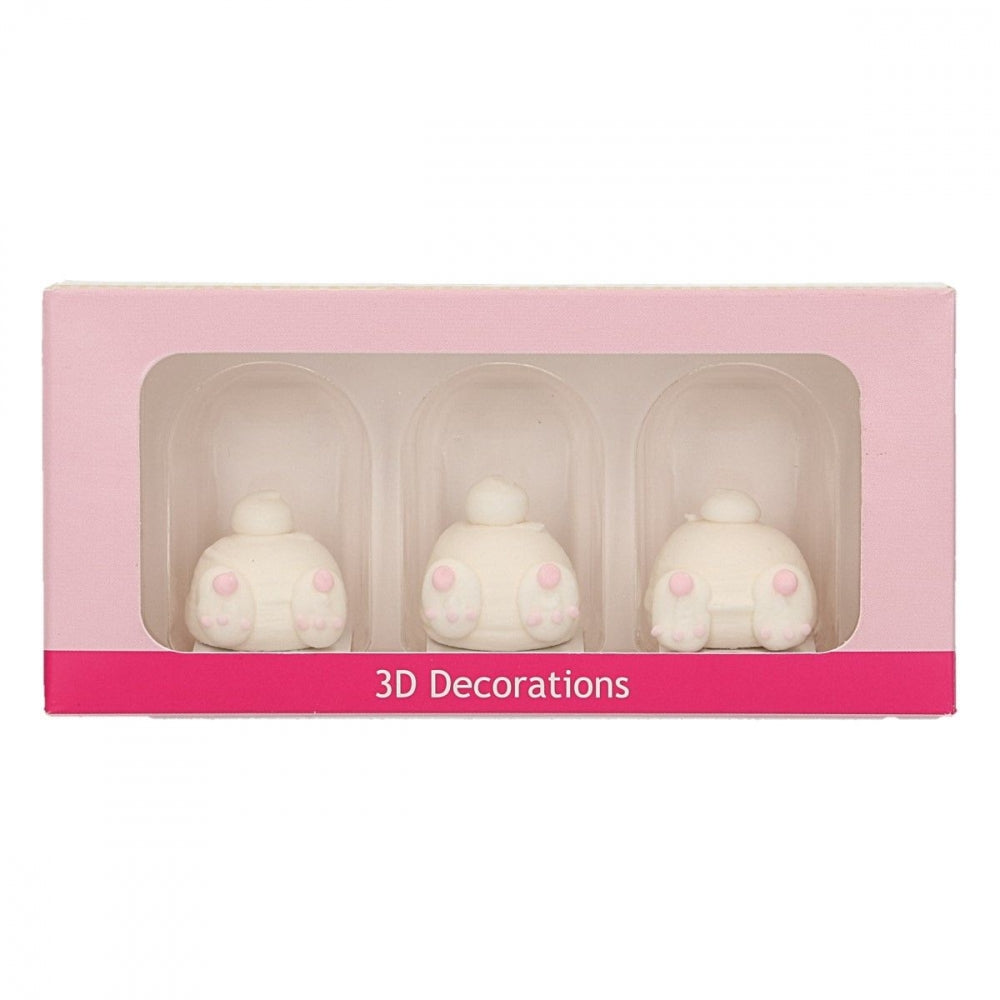 FunCakes spiselig kakepynt Harestump, 3 stk