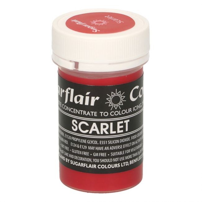 Sugarflair pastafarge Scarlet, 25g