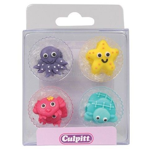 Culpitt Spiselig kakepynt Sjødyr pk/12