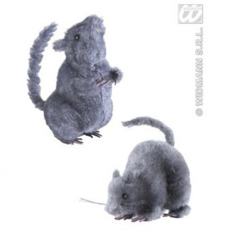 Dekor Hårete rotte 15cm