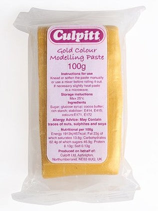 Culpitt Gull modelleringspasta, 100g