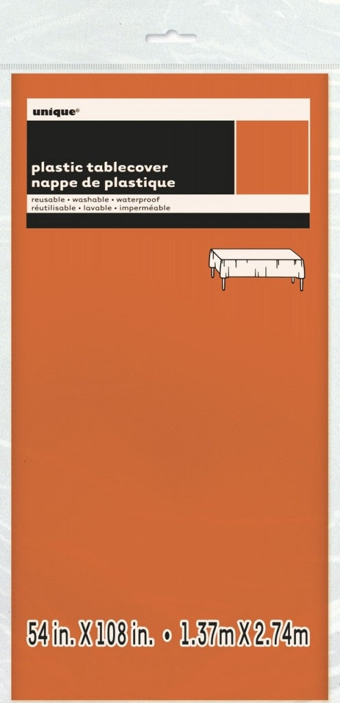 Oransje plastduk, 137x274 cm