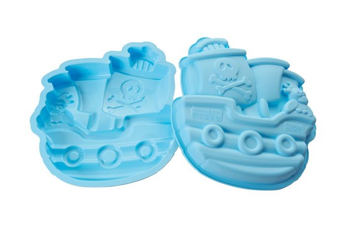 Kakeform i silikon Sjørøverskute