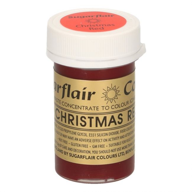 Sugarflair pastafarge Christmas Red, 25g