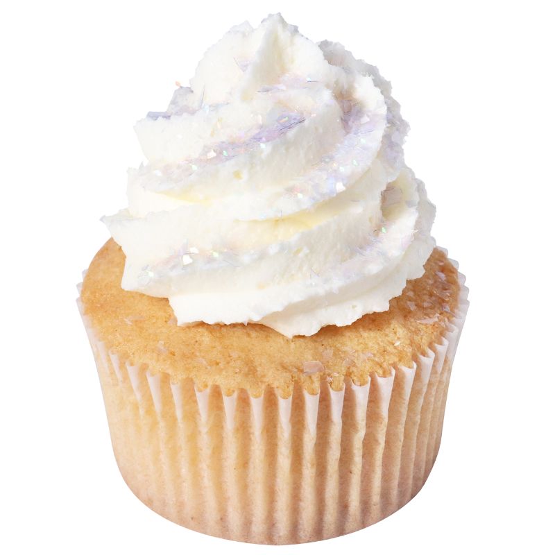 Spiselige glitterflak til cupcakes