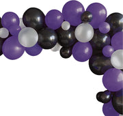 ballongbue svart, sølv og lilla