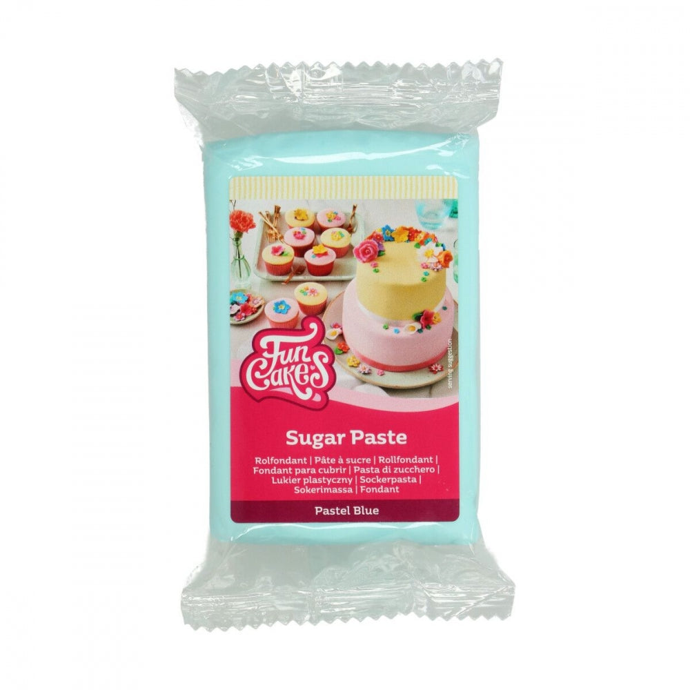 Pastellblå fondant fra FunCakes, 250g