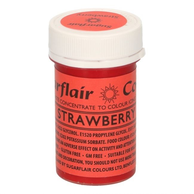 Sugarflair pastafarge Strawberry, 25g