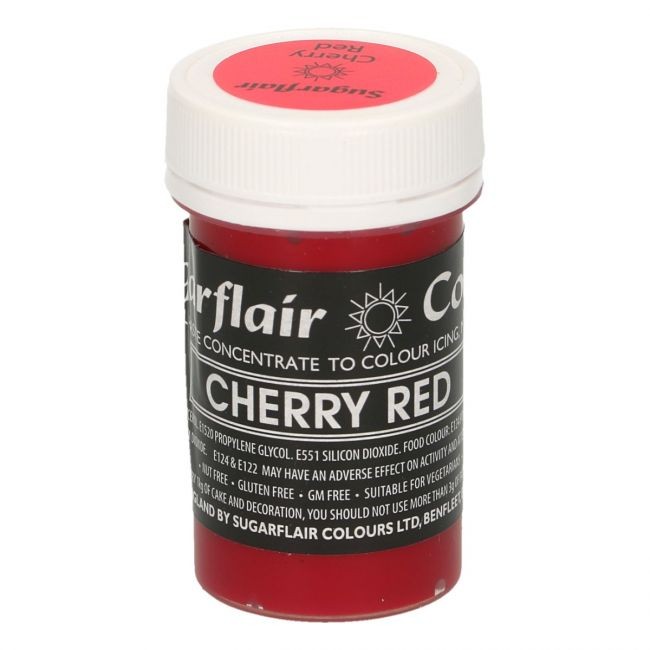 Sugarflair pastafarge Cherry Red, 25g