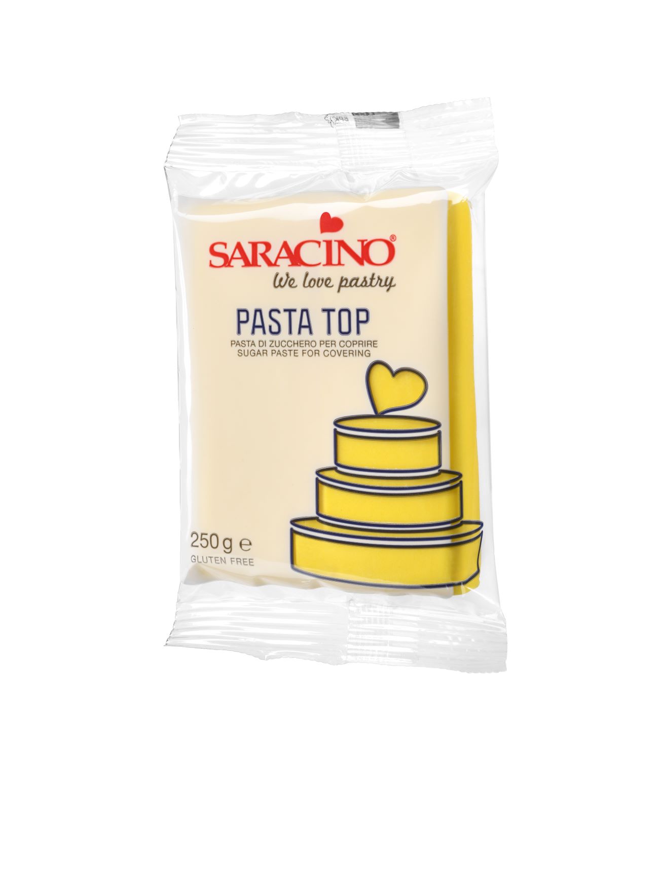 Saracino Top Paste Fondant -Gul- 250g