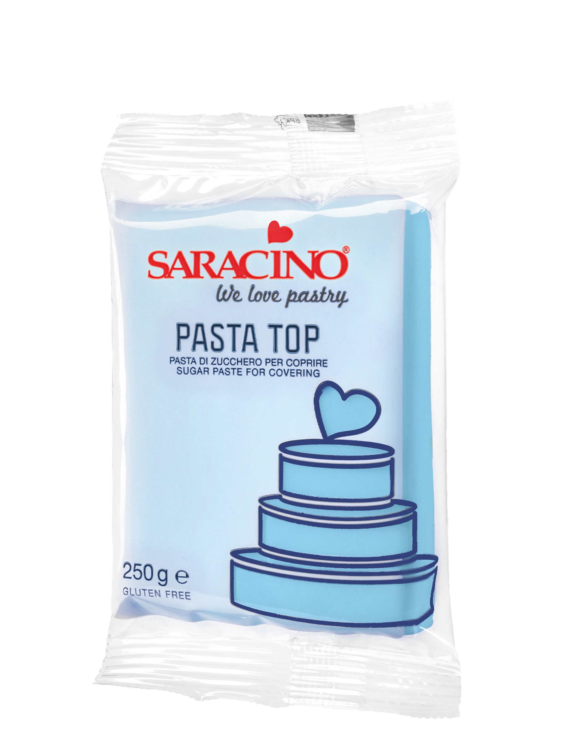 Saracino Top Paste Fondant -Babyblå- 250g