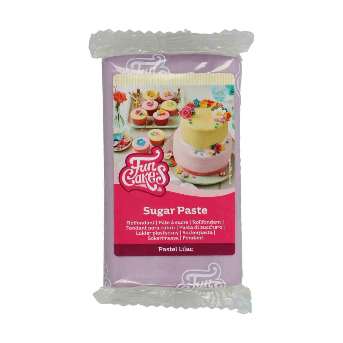Pastell lilla fondant fra FunCakes, 250g