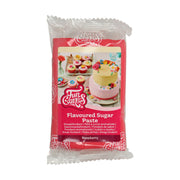 Rød fondant med bringebærsmak fra FunCakes, 250g