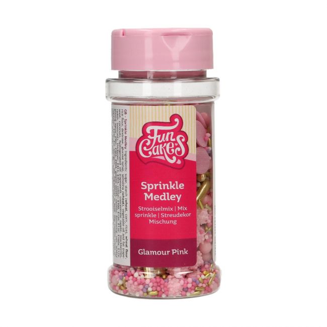 FunCakes Kakestrø Medley -Glamour Pink- 65g 1