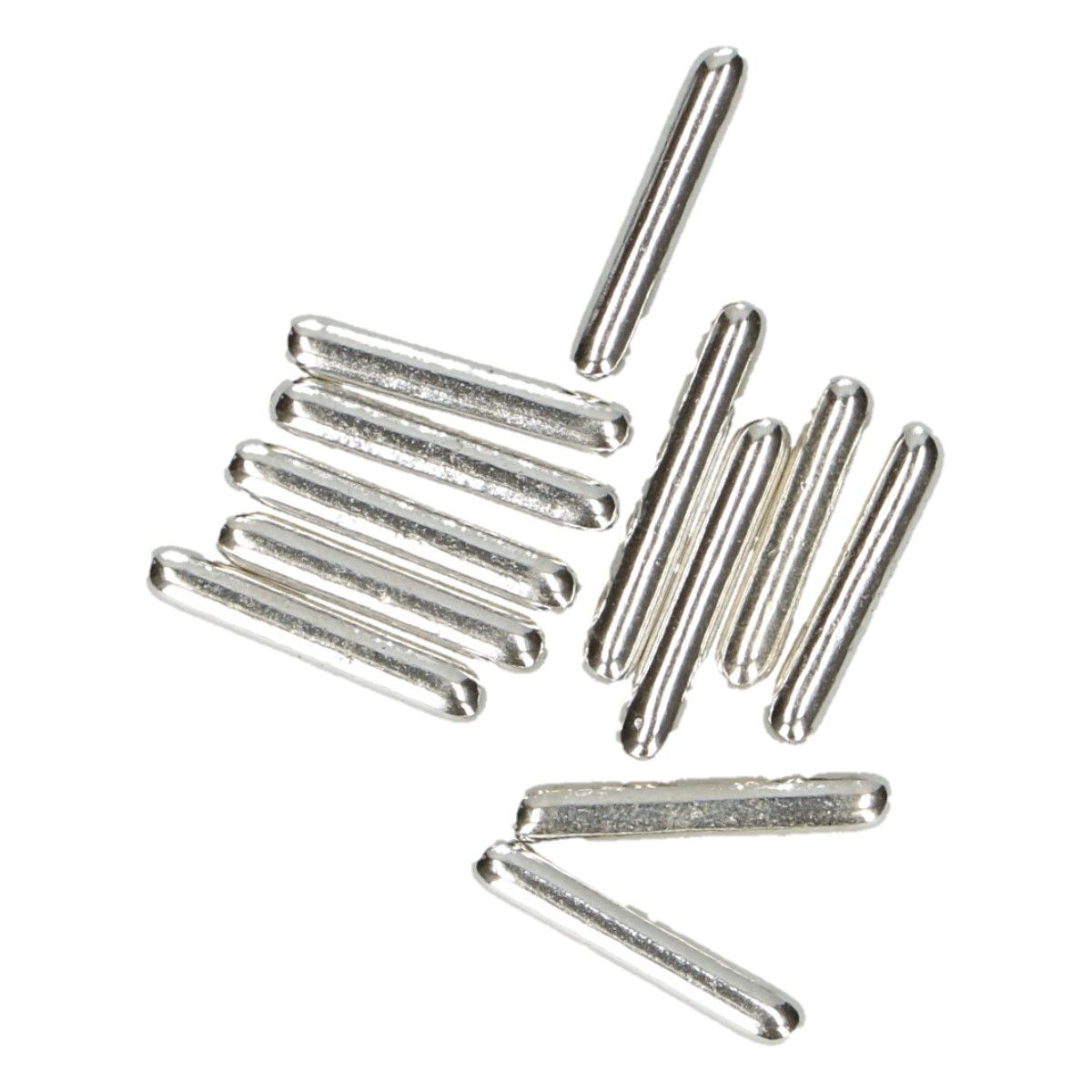 FunCakes kakestrø Metallic Sukkerstenger XL -Sølv- 70g