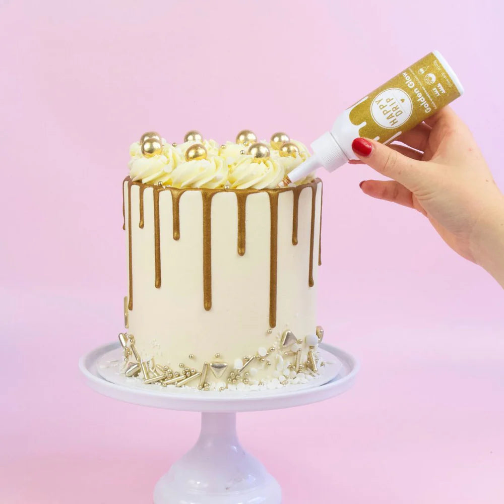 gull sjokoladedrip til kake