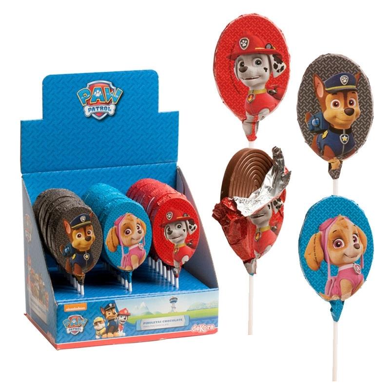 Lollipop i melkesjokolade fra Paw Patrol