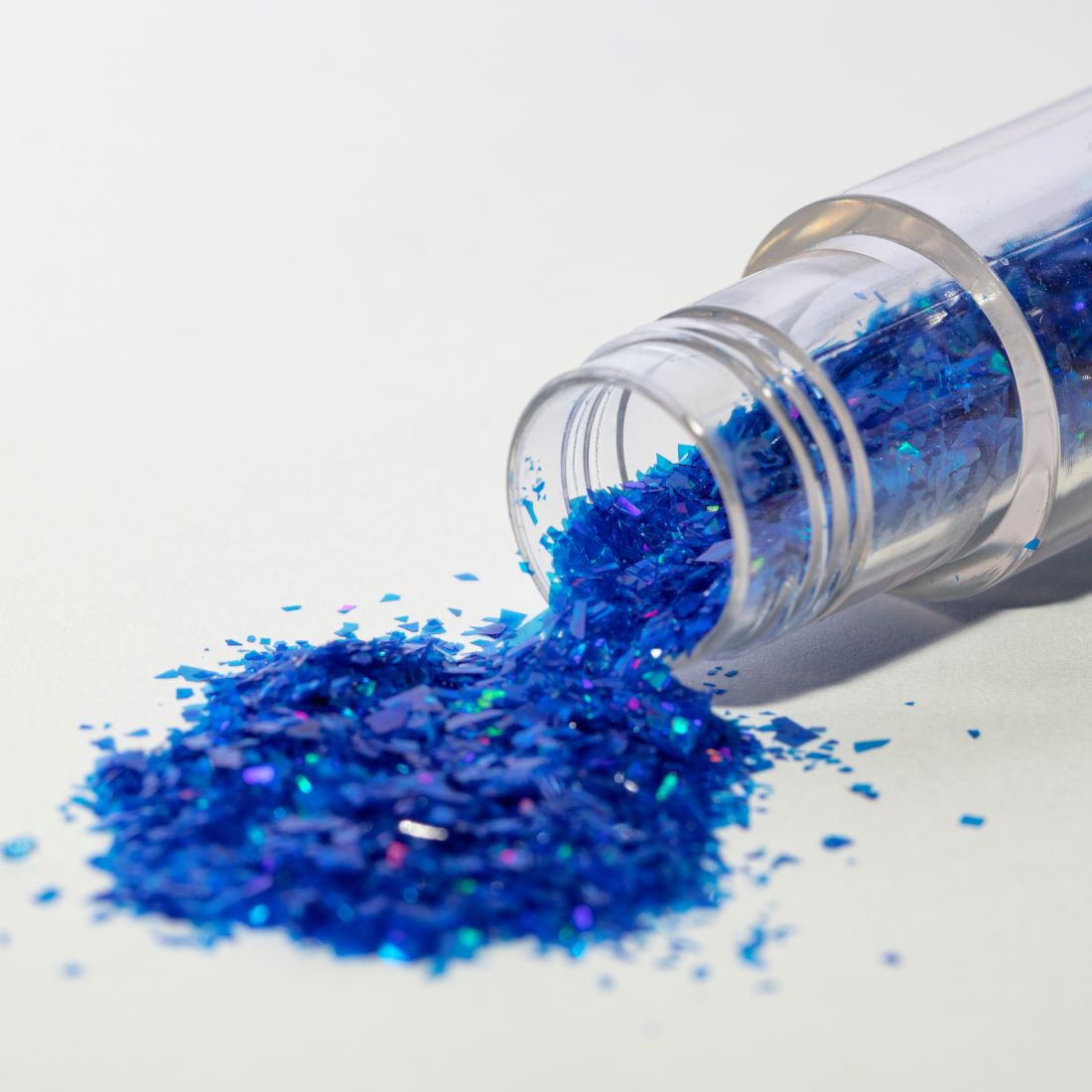 Spiselige glitterflak - blue sapphire