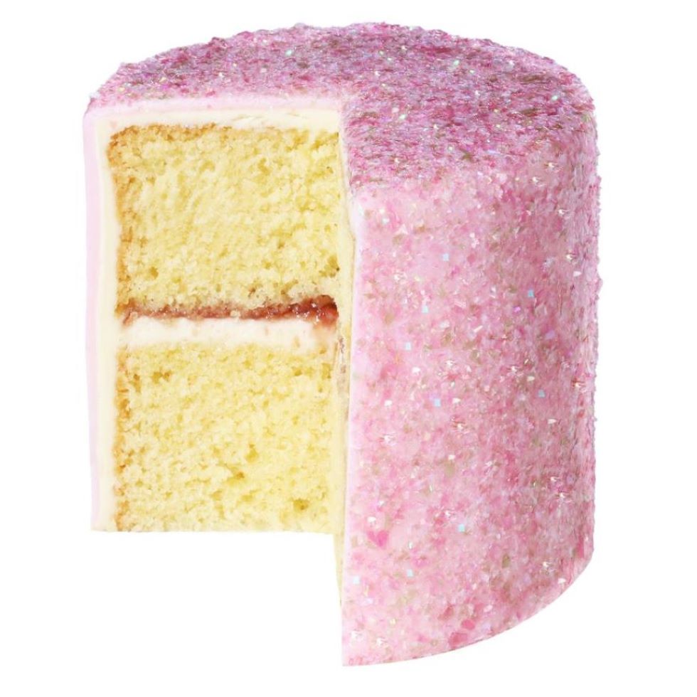 Spiselige glitterflak til kake - fairy flowers