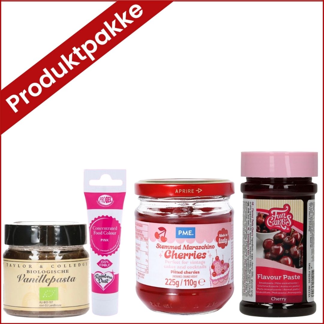 Produktpakke - Cherry velvet kake