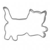 Pepperkakeform katt lekende - 6,5 cm