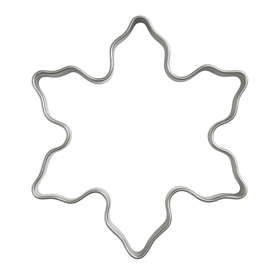 Pepperkakeform snøflak stor - 8 cm