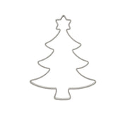 Pepperkakeform Juletre med stjerne, 7,5 cm