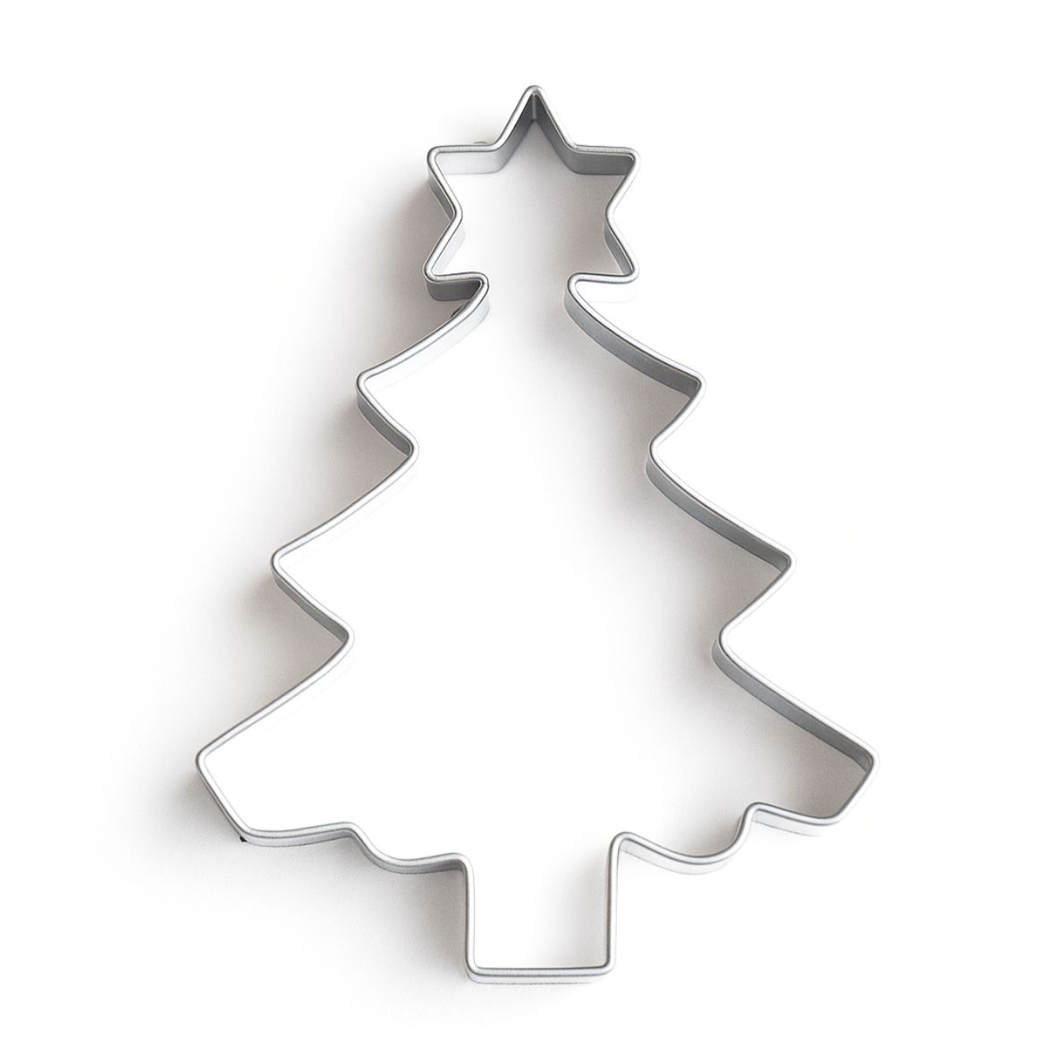 Pepperkakeform Juletre m/ stjerne - 8,9 cm