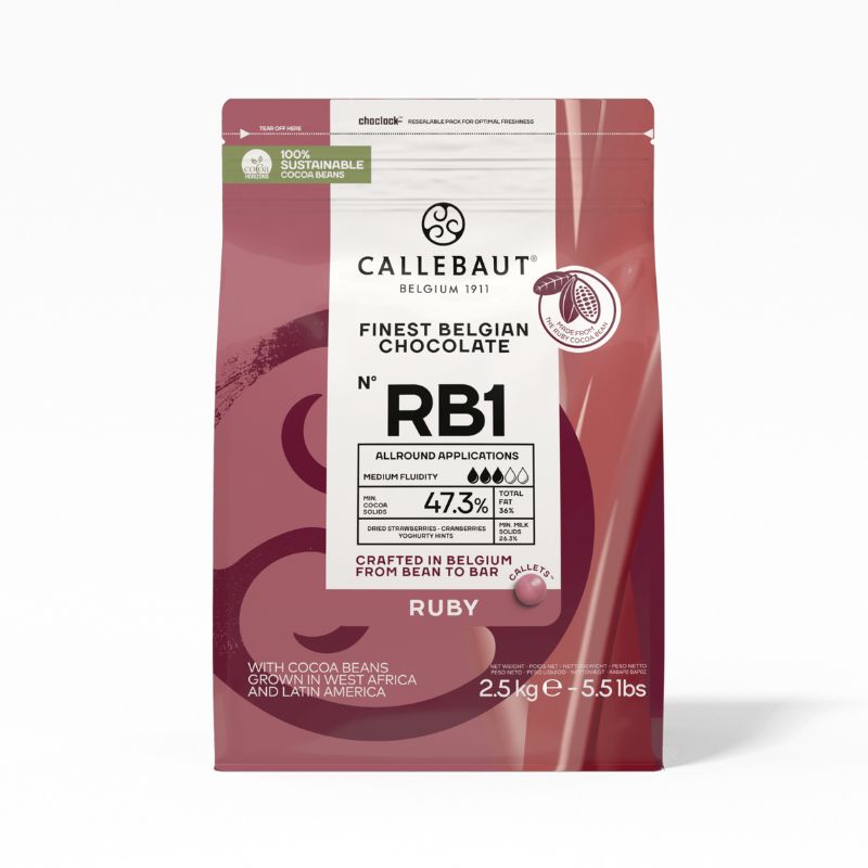 Callebaut sjokolade -Ruby- 2,5kg