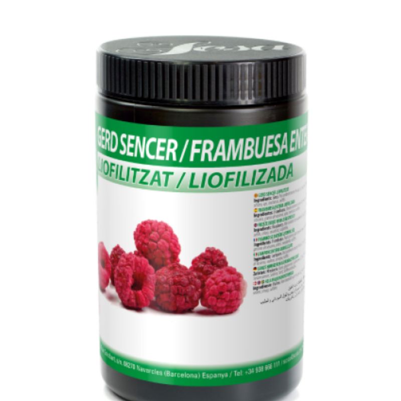 frysetørkede hele bringebær