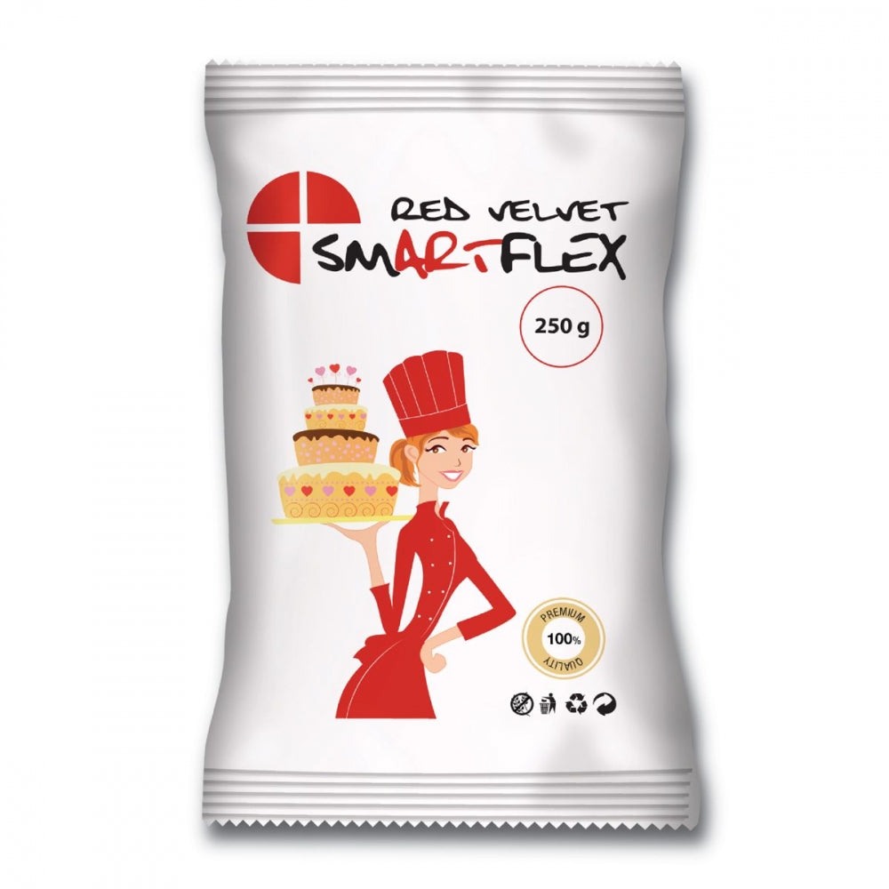 SmartFlex Rød fondant Velvet, 250g