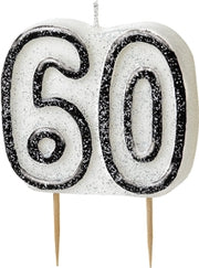 Kakelys formet som 60-tall, svart og glitrende