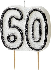 Kakelys formet som 60-tall, svart og glitrende