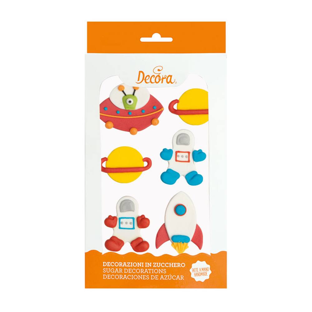 decora spiselig kakepynt verdensrom