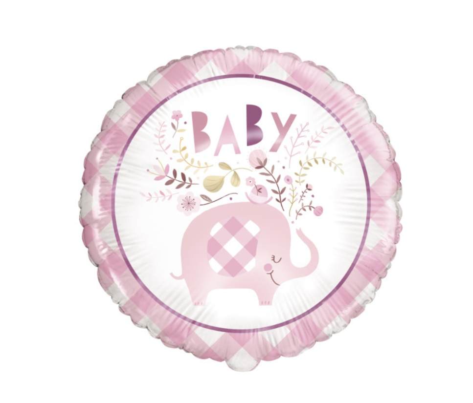 folieballong rosa elefant
