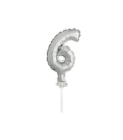 kaketopp tallballong sølv 6