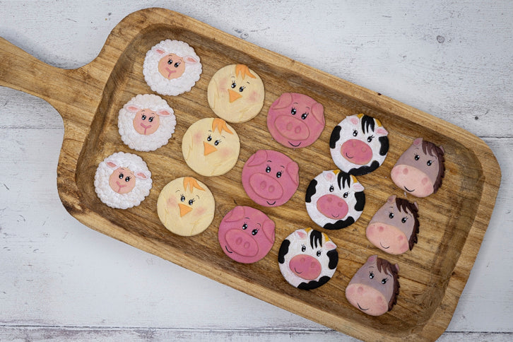 Karen Davies silikonform bondegård dyr gårdsdyr