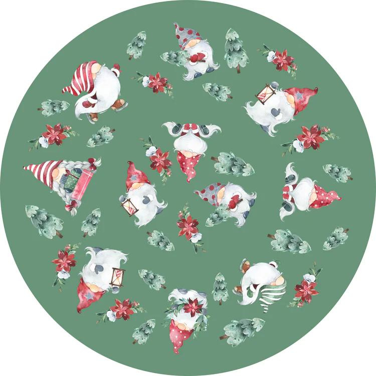 muffinsform med julenisse i grønn