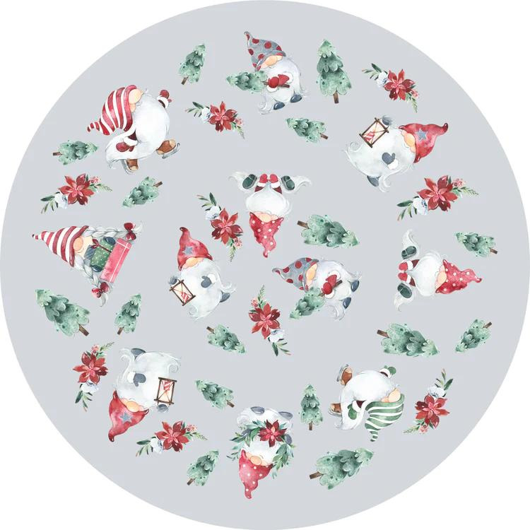 muffinsformer med julenisser i hvit